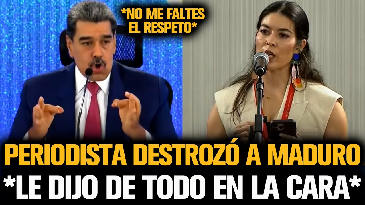 PERIODISTA DESTROZÓ A MADURO Y LE DIJO DE TODO EN LA CARA POR SU DICTADURA