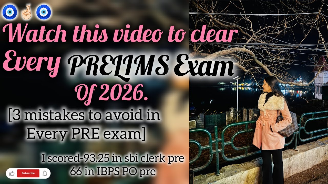 Do these 3 things to clear every Bank prelims examination in 2026🧿💫|How to boost Bank Prelims score|