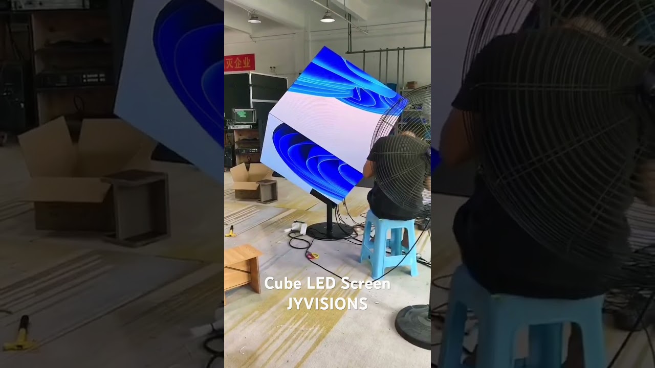 Make a dynamic LED cube screen for your biz #retail #biznes #led #artist