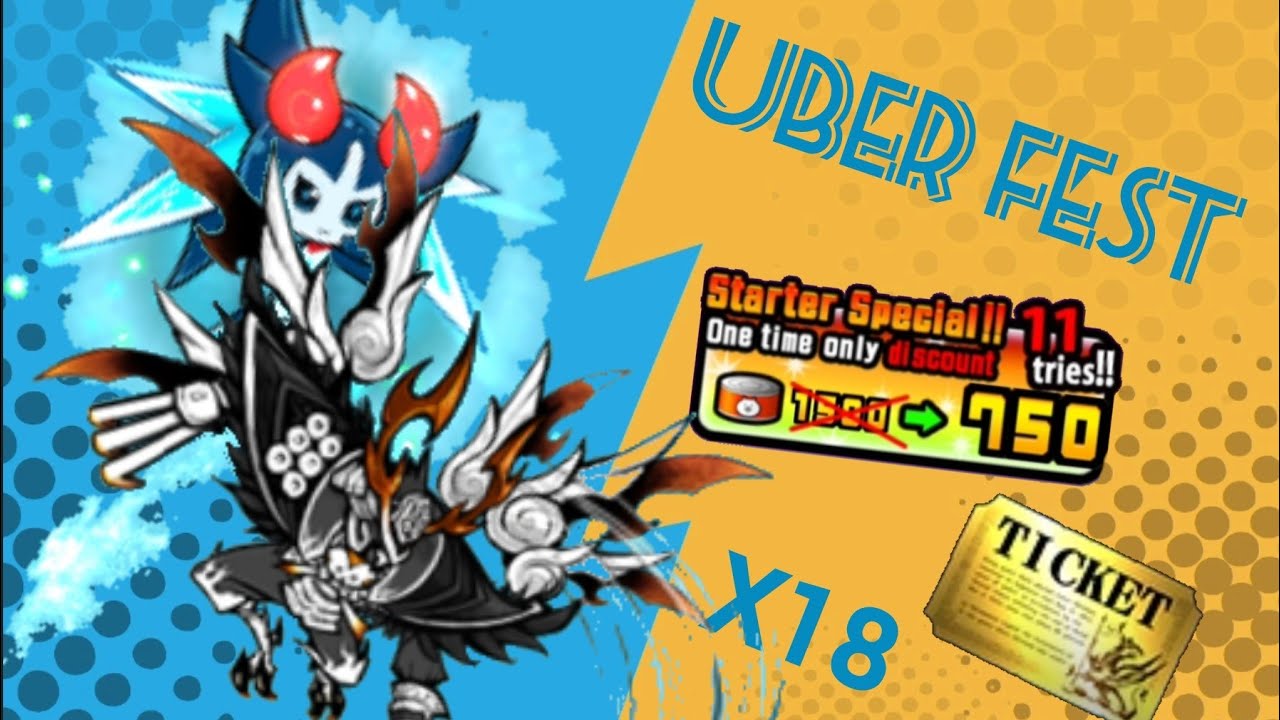 Открытие 29 капсул на UBER FEST (Battle cats)