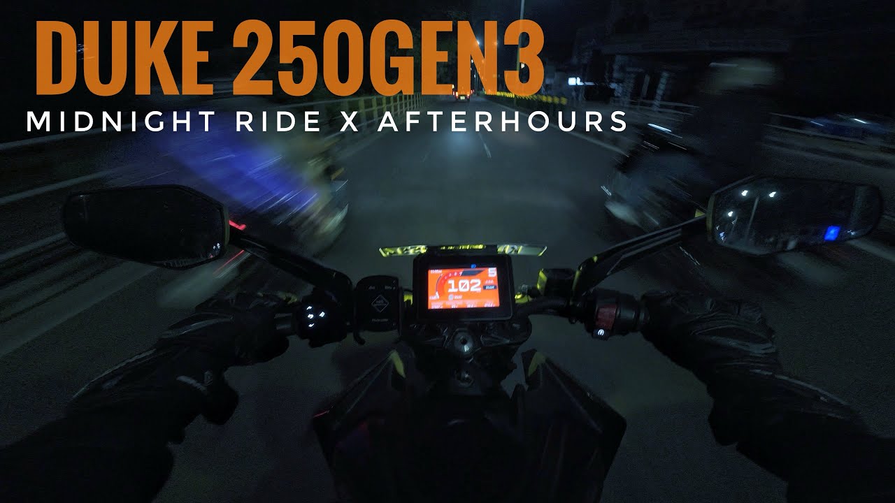 Late Night Duke 250 Gen3 Ride | POV | After Hours THE WEEKND | Pure Exhaust