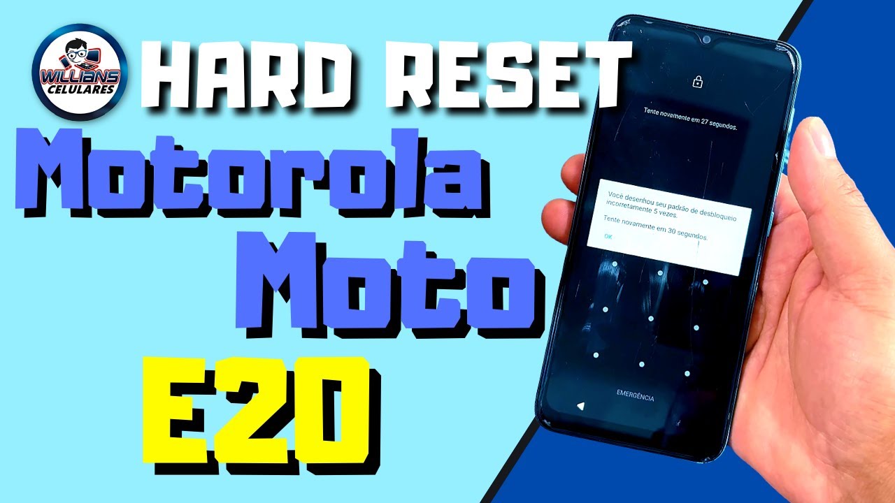 HARD RESET MOTO  E20, COMO FORMATAR DESBLOQUEAR E RESTAURAR