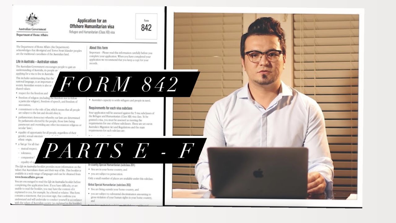 How to fill in Form 842 - Parts E - F - تكميل كردن فورم 842