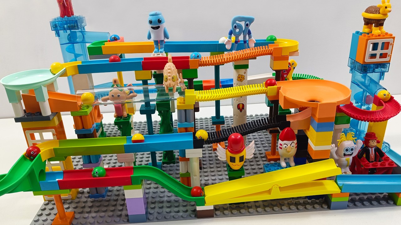 Steal a Brainrot Characters Survive a Giant Chaos Marble Run Race