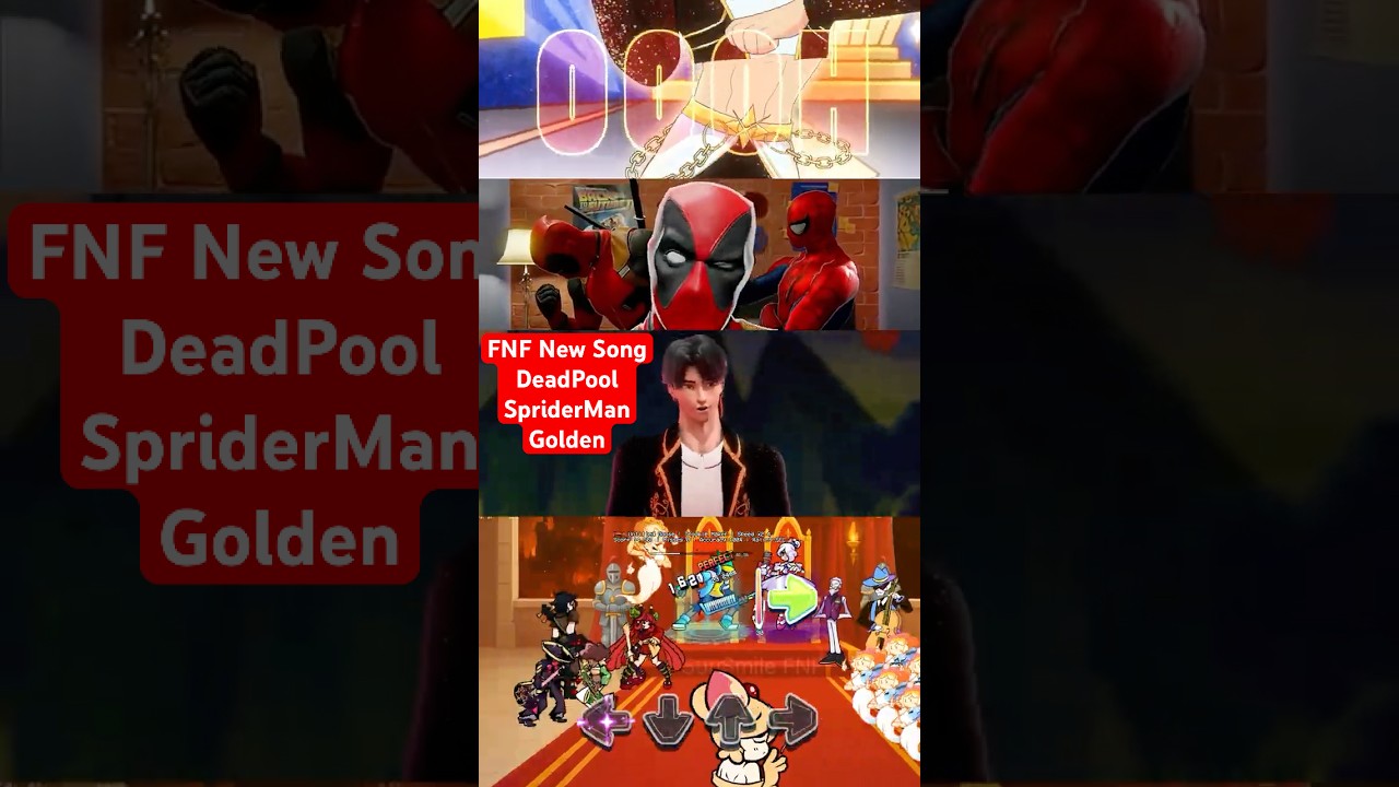 FNF Deadpool x SpiderMan but Boys Golden New Song [Kpop Demon Hunters] 