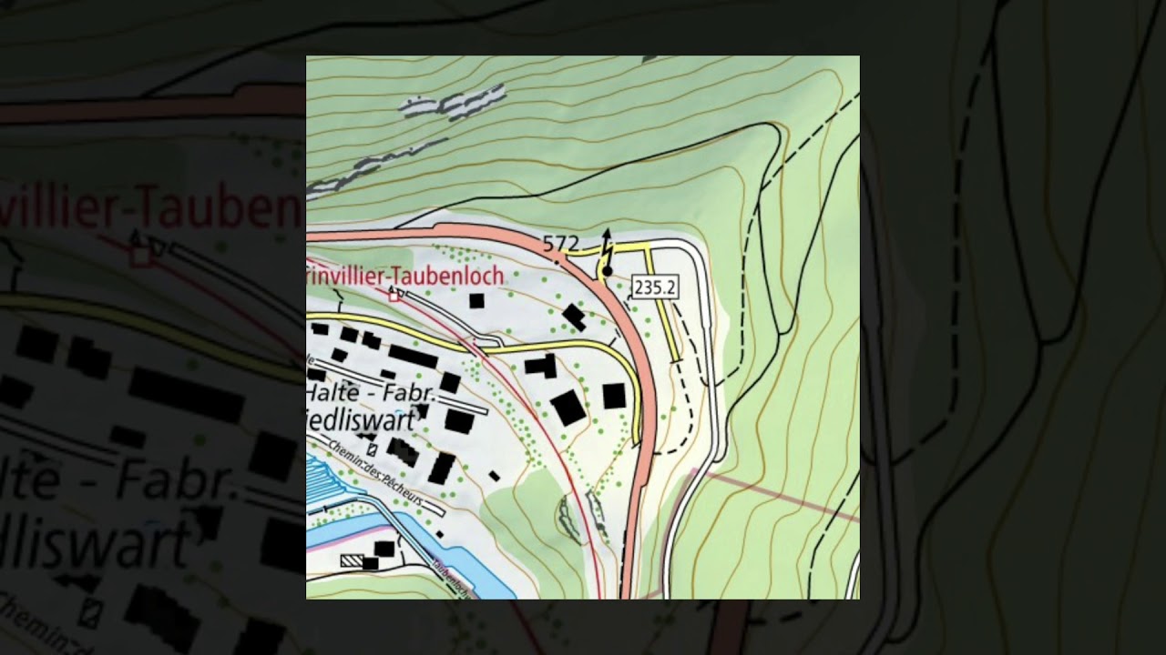 uphill Landung Gleitschirm in Frinvillier