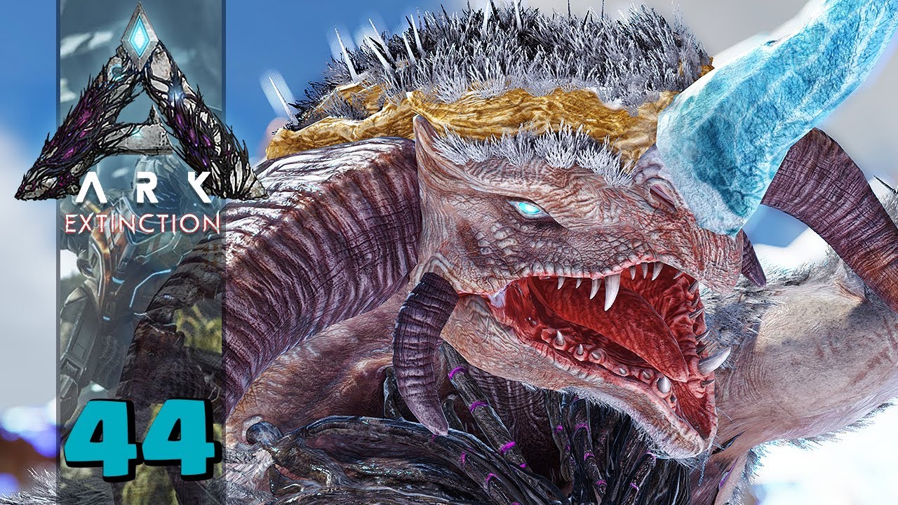 BATALHA ÉPICA CONTRA O TITÃ DO GELO !-  ARK:SURVIVAL EVOLVED VANILLA  - EXTINCTION - #44