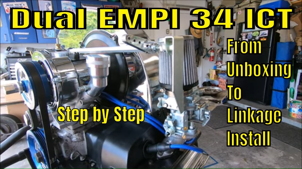 Dual Empi 34 ICT and EPC Carburetor Kit - From Unboxing to Linkage Setup