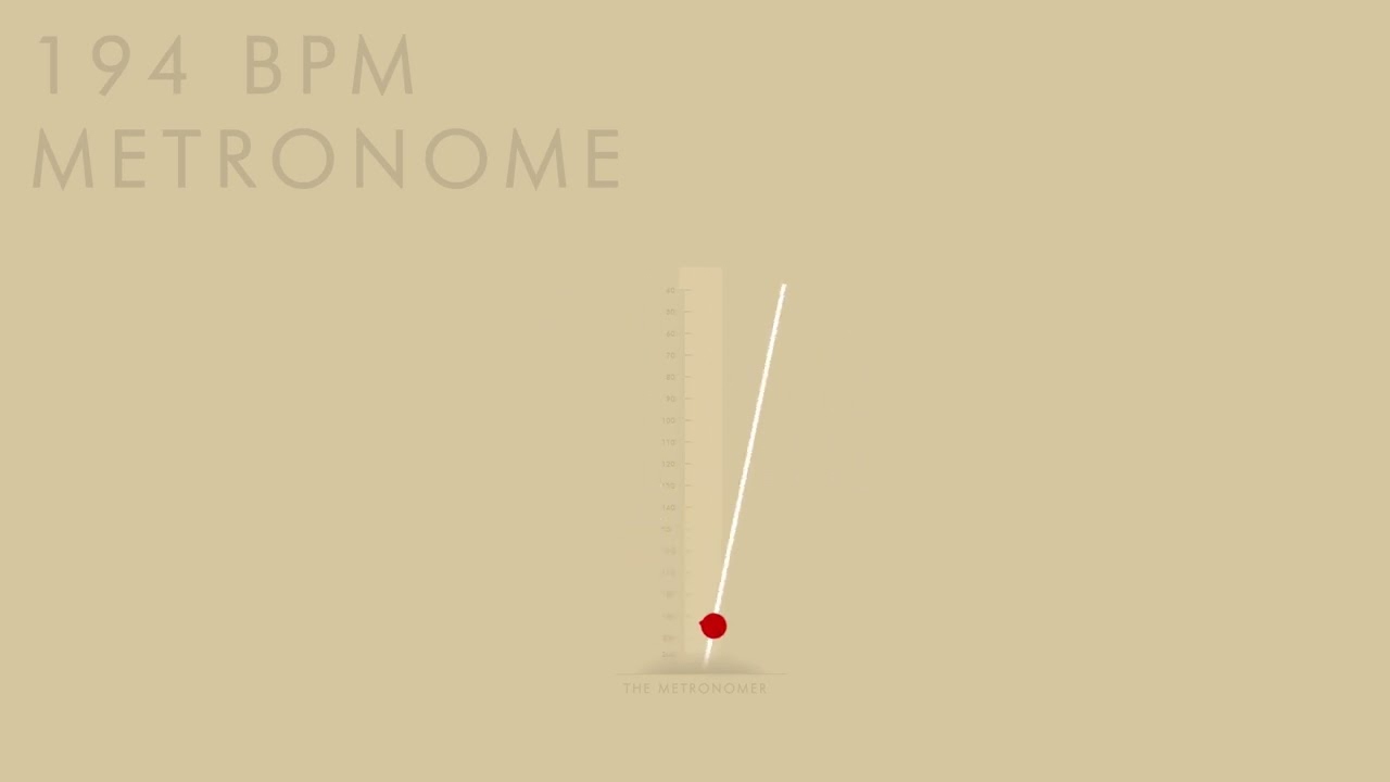 194 BPM Metronome - 1 Hour Metronome 194 BPM