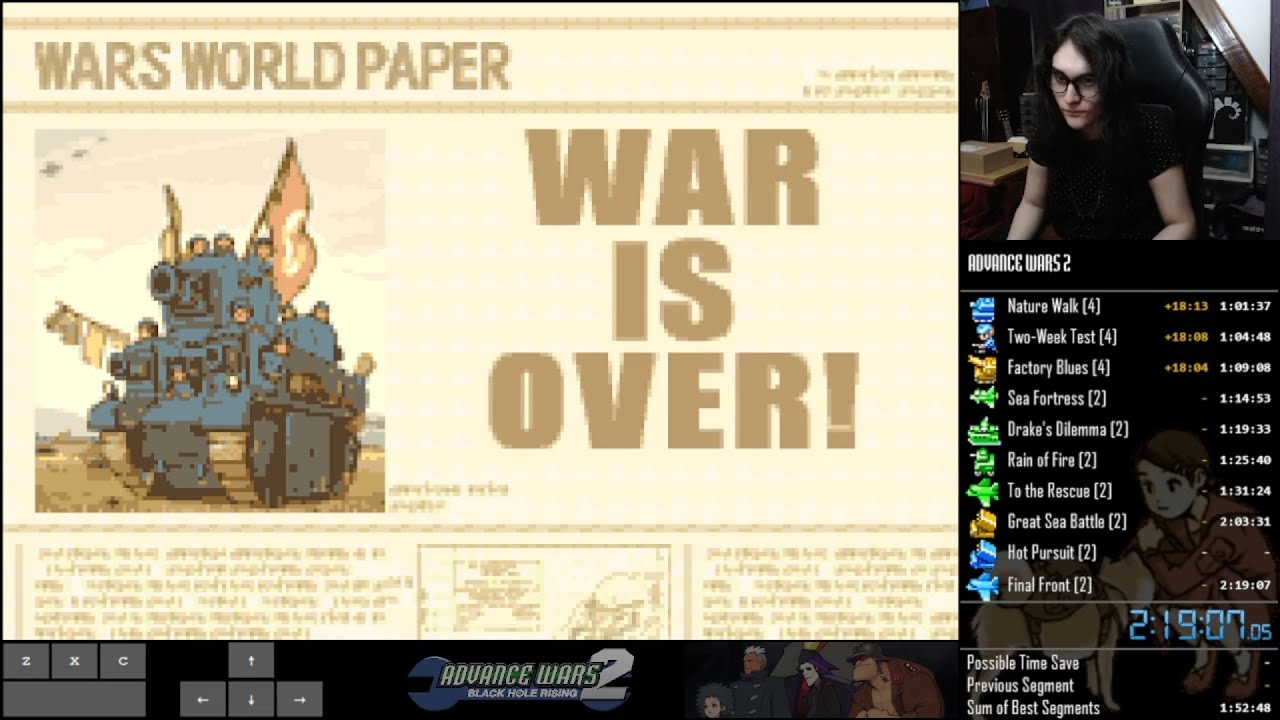 Advance Wars 2 - Any% speedrun in 2:19:06