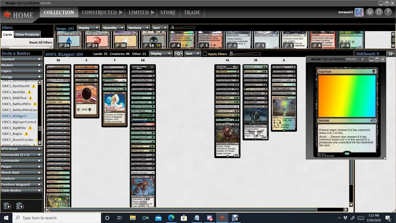 Canadian Highlander: BG Aggro
