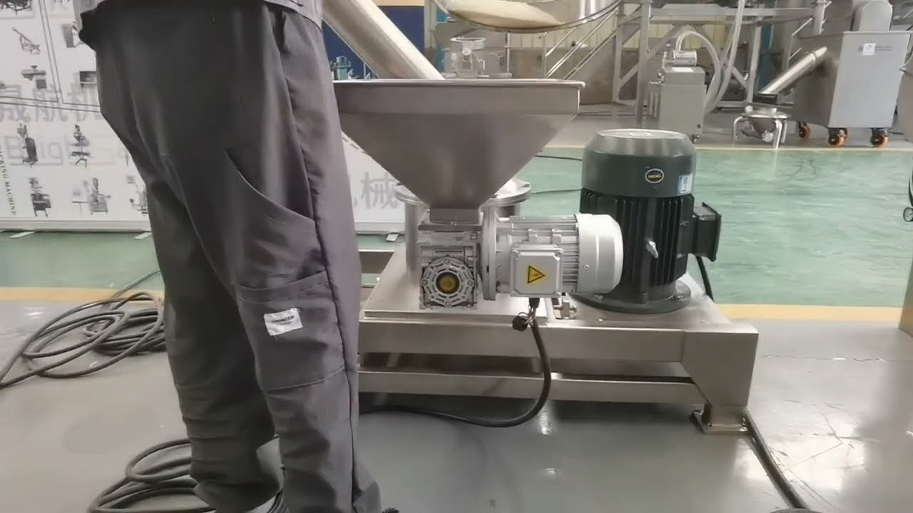 test run of BSP-250 air classifier mill before delivery #pulverizer #grinders #flourmill #ACMmill