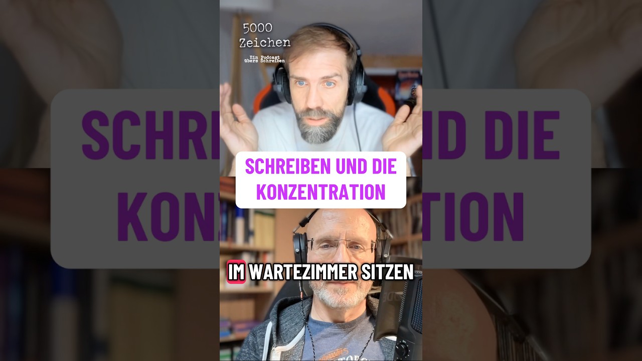 Wer schreibt, muss sich Konzentration schaffen. #autorenleben #schreibtipps #autorentipps #podcast