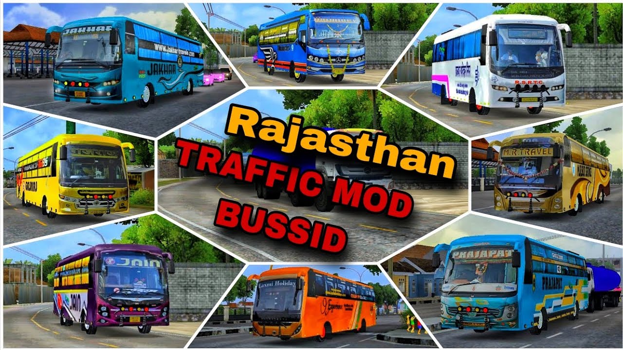 Now Rajasthan traffic mod BUSSID 4.4.1 APK OBB bus Simulator Indonesia .