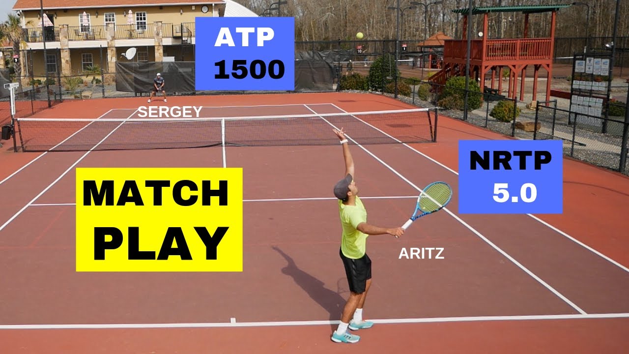 NTRP 5.0 vs. ATP 1500 Tennis Match Play - Part 1 (Aritz vs Sergey)