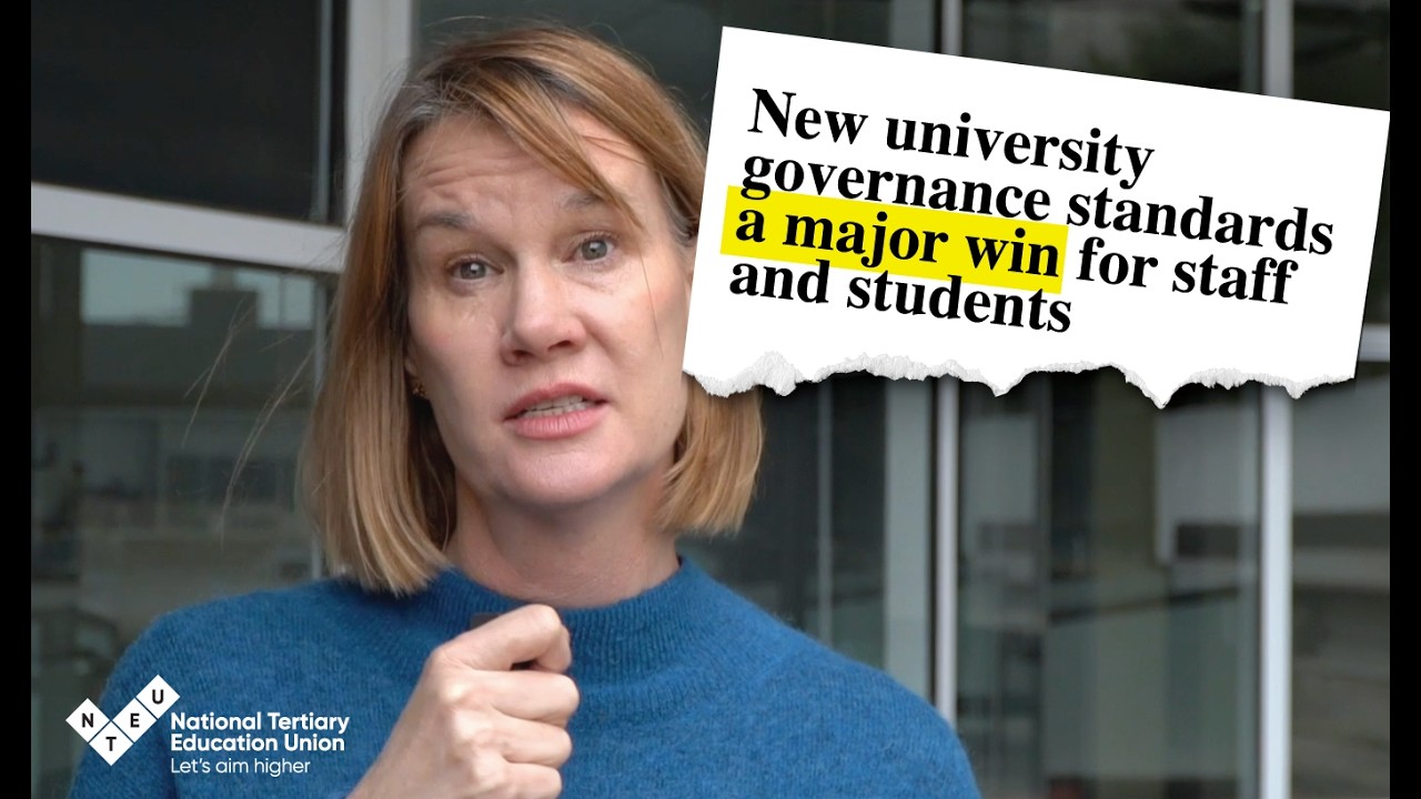 New university governance standards a major win for staff and students
