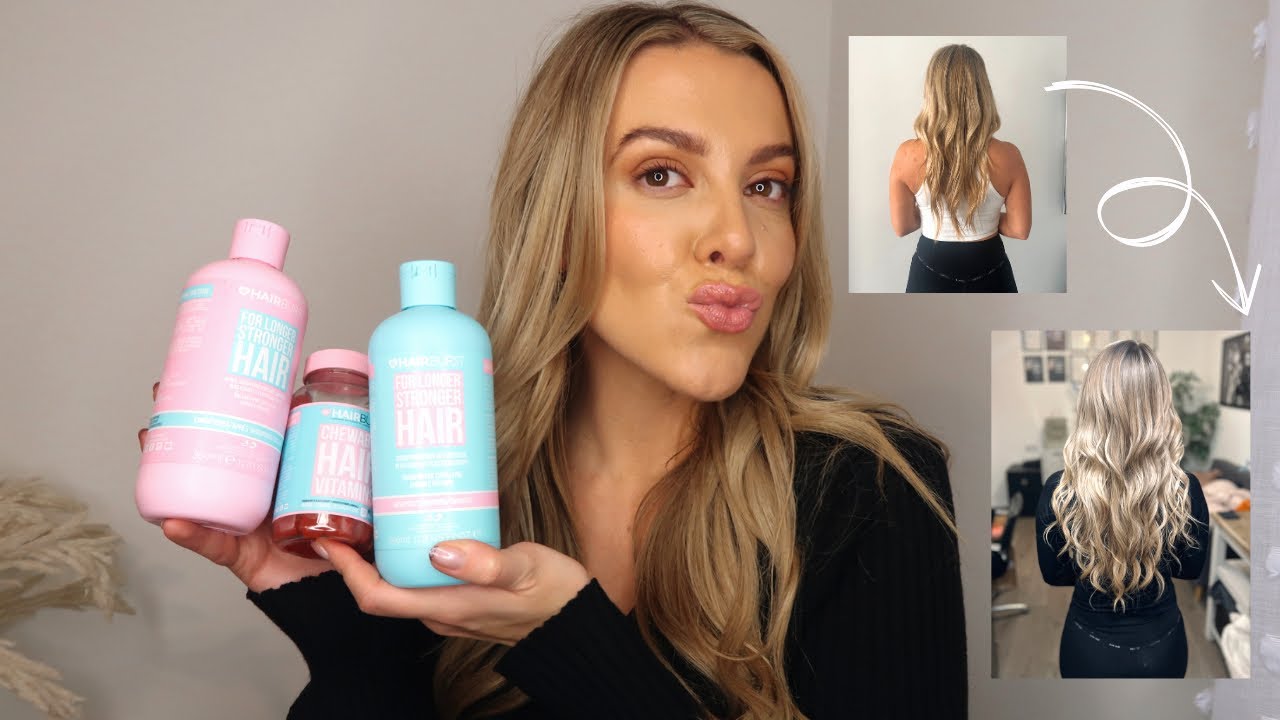 HAIRBURST REVIEW! my haircare routine! Before & after!
