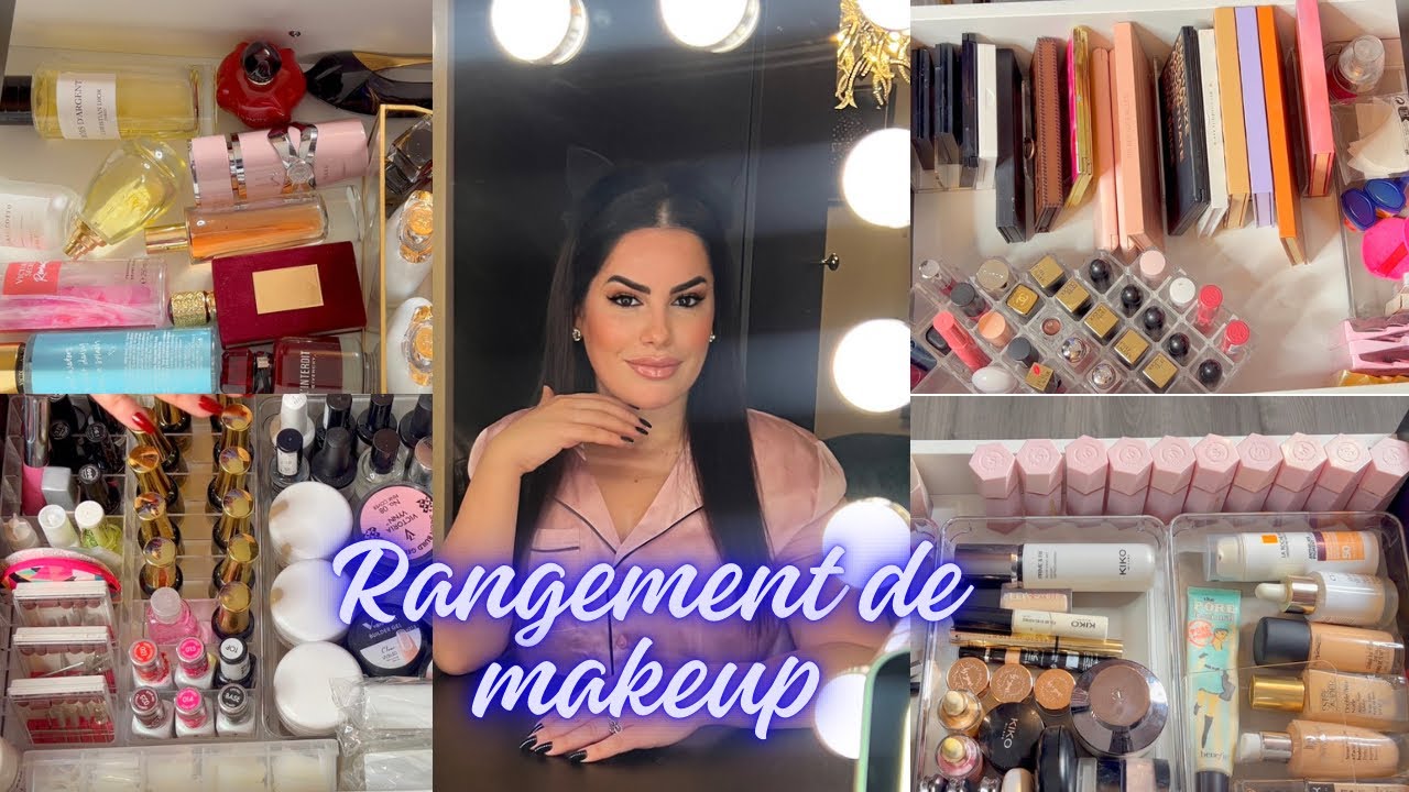 تنظيم الماكياج💄rangement de coiffeuse avec des rangements shein 🥰 