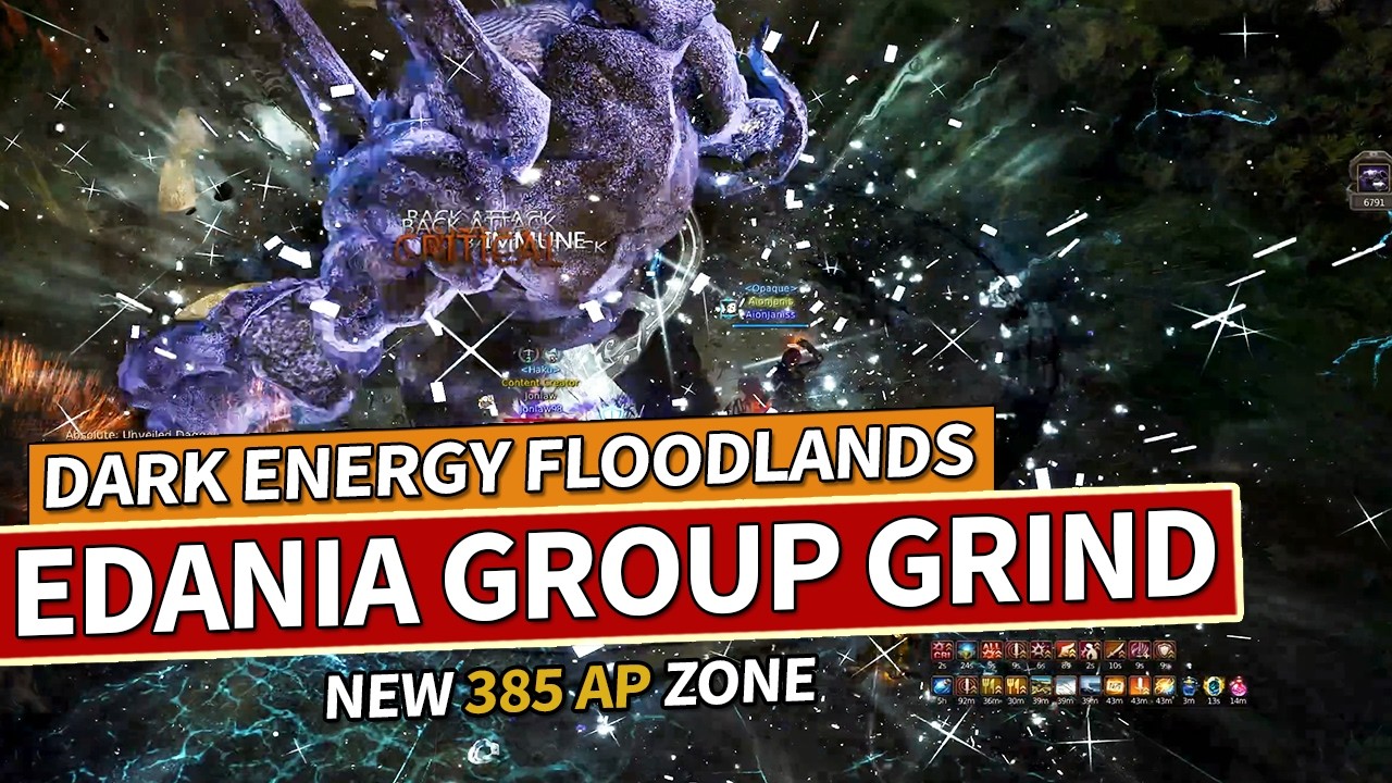I Tried The 385 AP Edania Group Grind Spot (Dark Energy Floodlands) in Black Desert