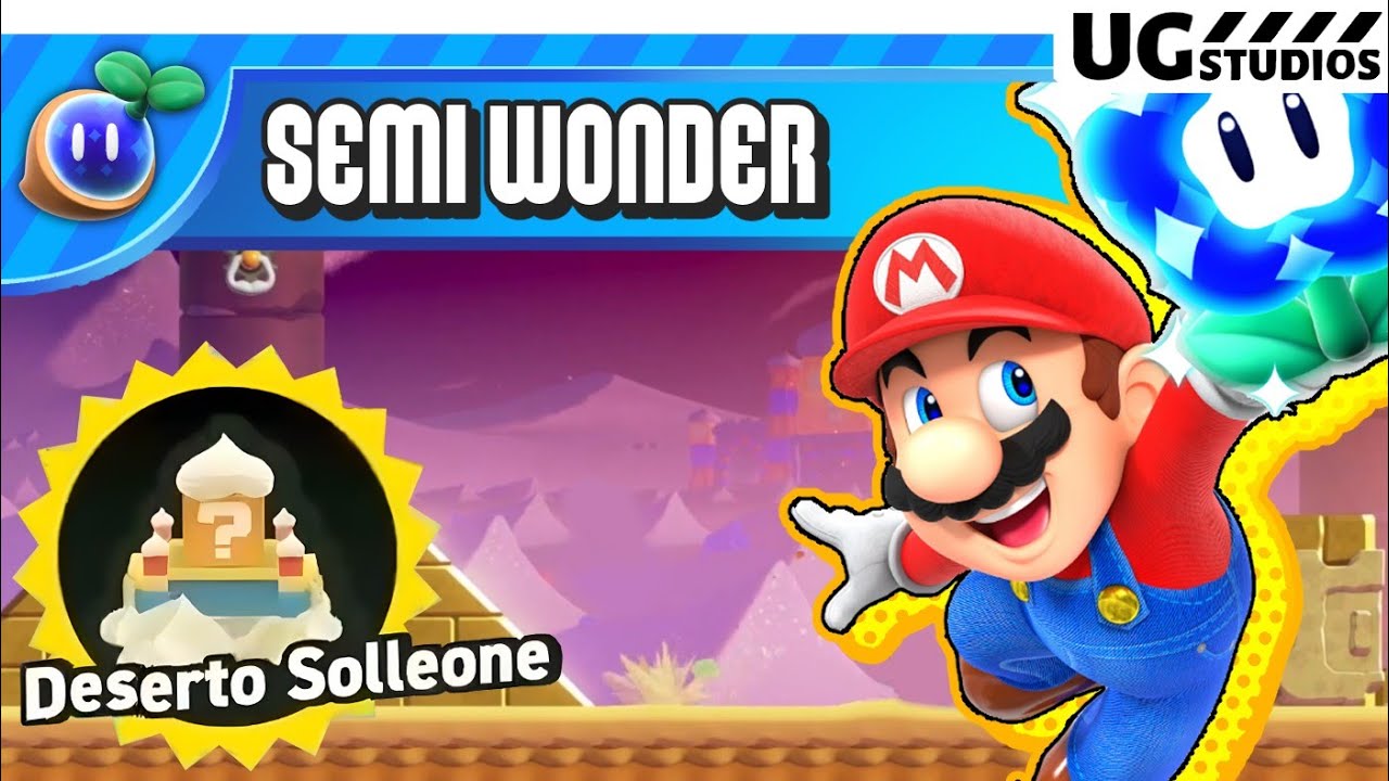 MONDO 4 - TUTTI I SEMI WONDER (Deserto Solleone) SUPER MARIO BROS WONDER
