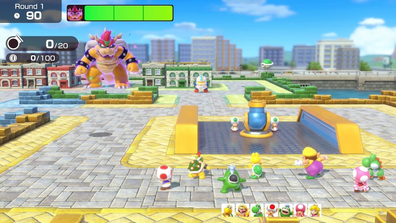 Super Mario Party Jamboree // Bowser Kaboom Squad (Chargin' Chucks - Bowser Jr.) - Walkthrough