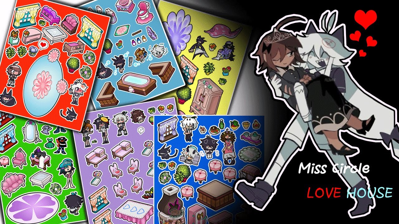 [☆paperdiy☆]Miss Circle Sticker / Basics in Behavior / 미스서클 러브 하우스 만들기