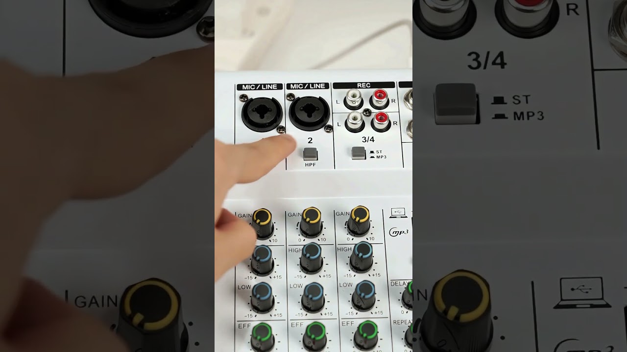 LUXSONA Audio 4-chanel mixer profesional Mendukung USB/Electro Bluetooth 48V Phantom Power