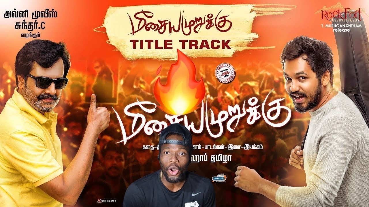 Meesaya Murukku - Title Song | Hiphop Tamizha ft. Kharesma (REACTION)