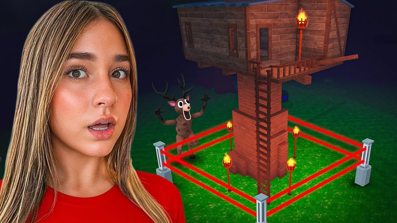 J’ai construit une BASE dans les ARBRES 🌲 | 99 Nuits dans la Forêt