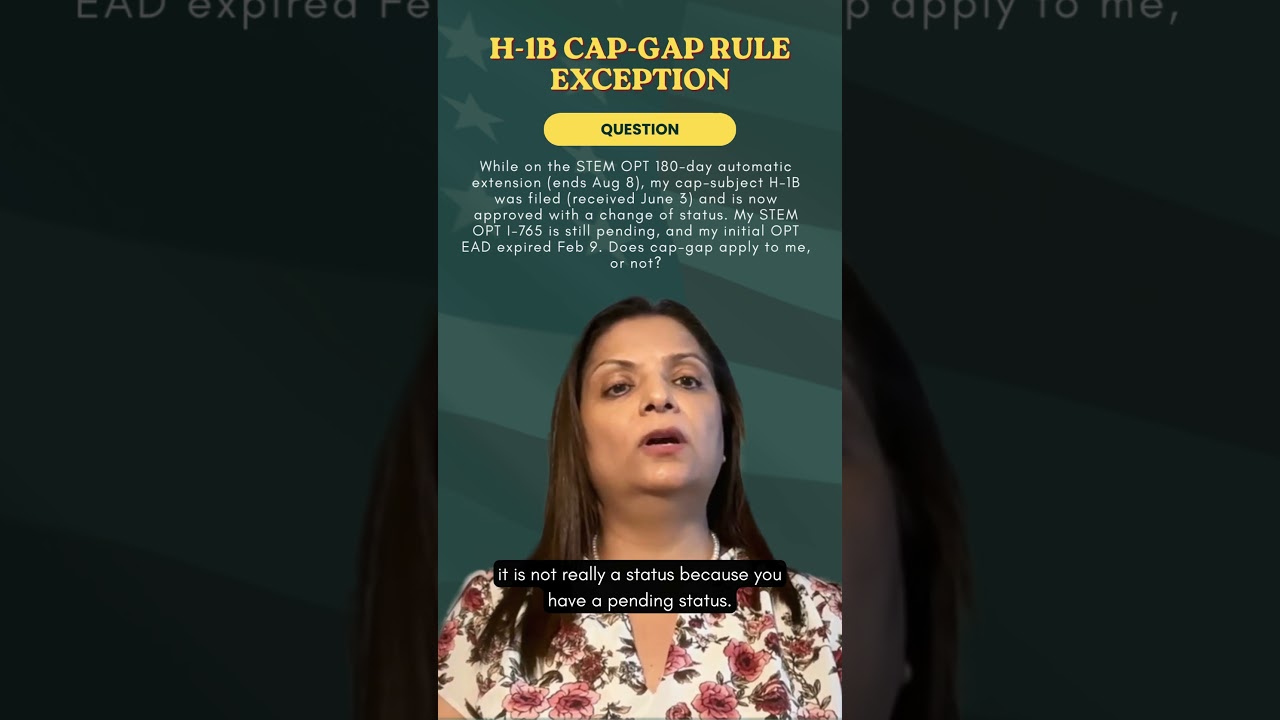 STEM OPT, ожидание H-1B и правила Cap-Gap: объяснение иммиграционного адвоката