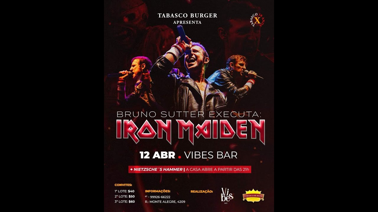 BRUNO SUTTER - WASTING LOVE (IRON MAIDEN) AO VIVO DOURADOS -MS 12-02-2024