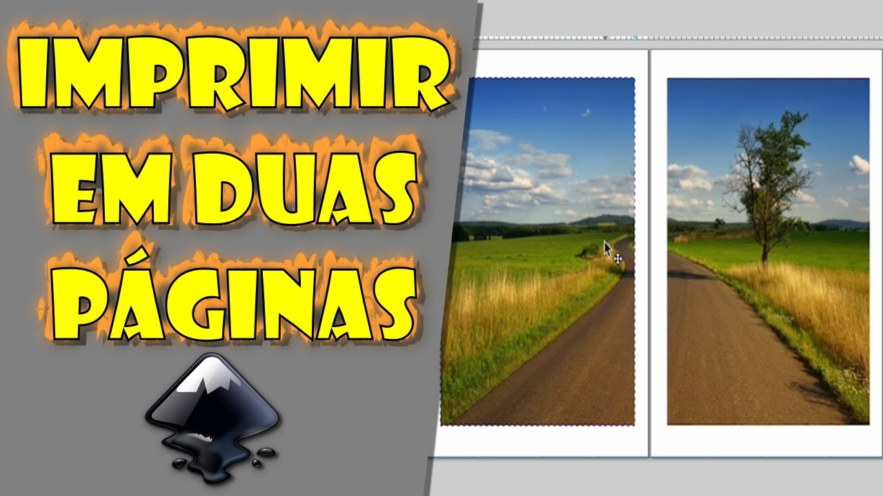 Como Imprimir uma Foto Grande em Duas Páginas no Inkscape