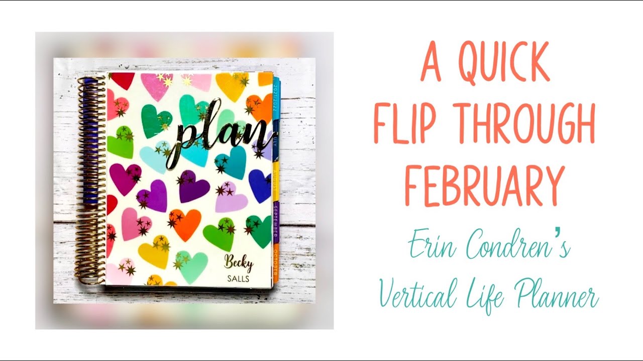Erin Condren Vertical Life Planner: A Quick Flip through February