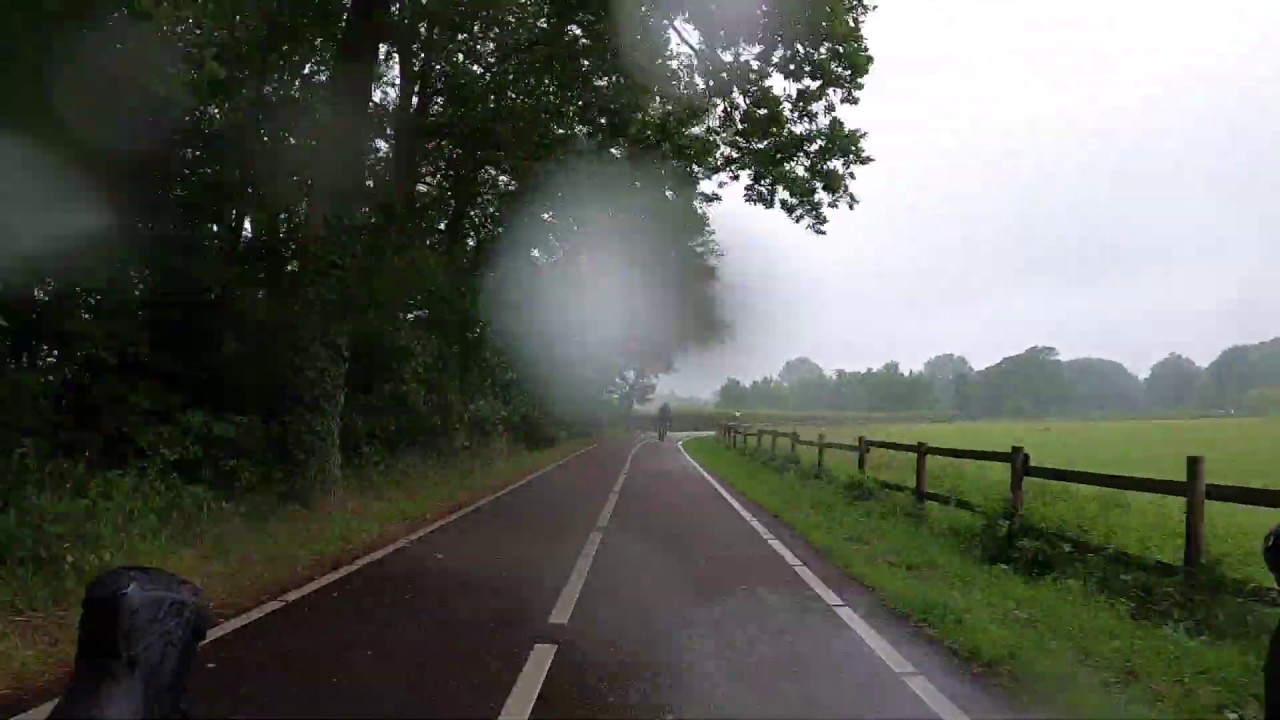 Rainy ride from The Hague to Leiden | Cycling in The Netherlands | Dutch Cycling | Joy ride on bike
