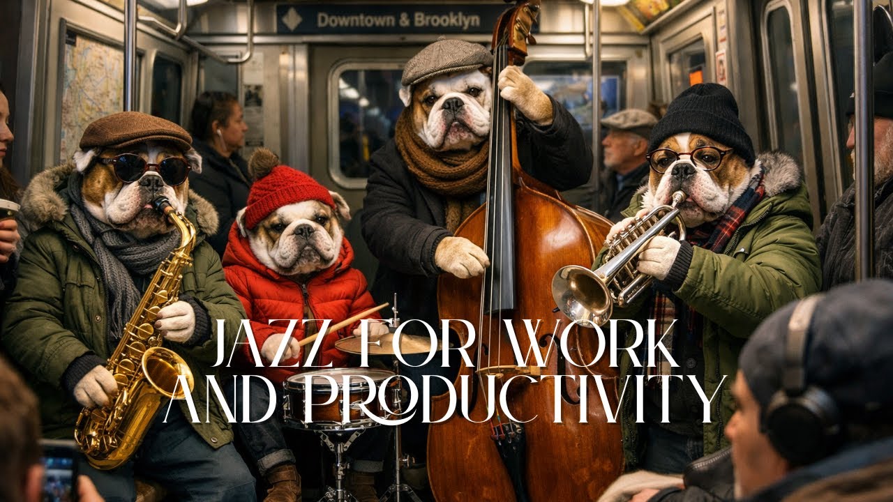 🐶🎷 Серенада в метро 🎻🐶 Джаз для работы и повышения продуктивности