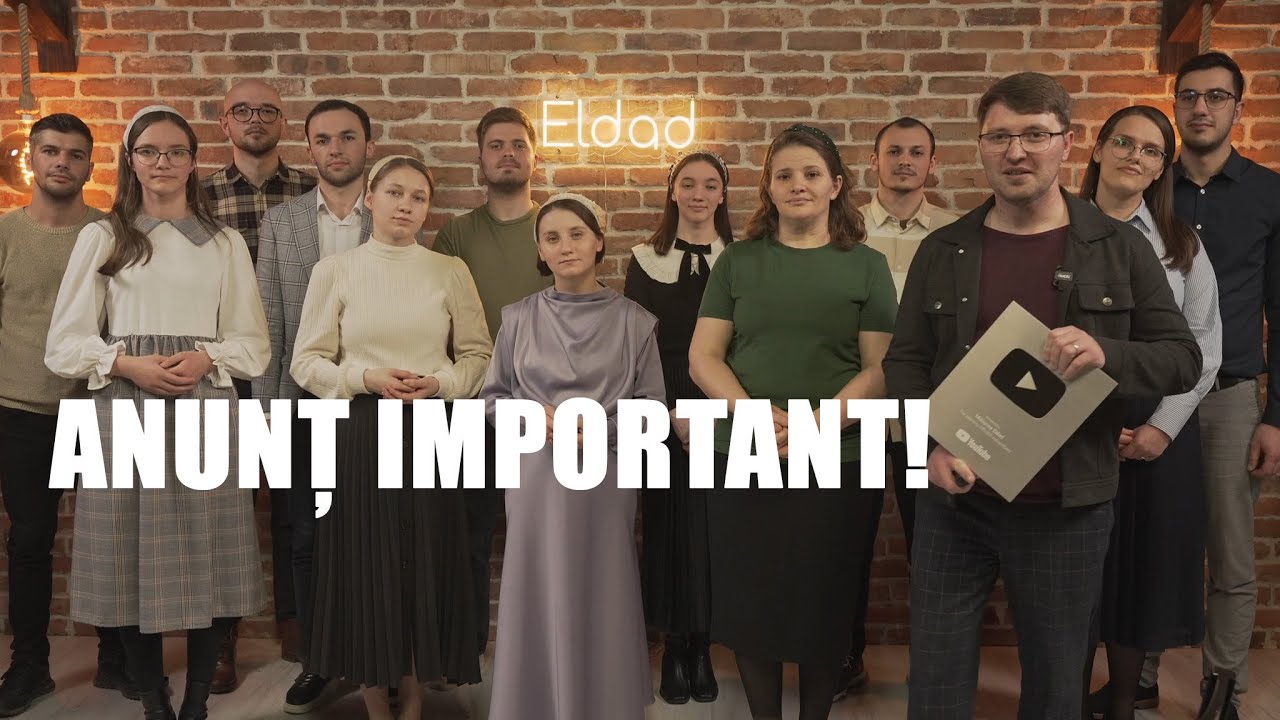 Anunț important pentru toti abonații canalului Misiunea Eldad !!!
