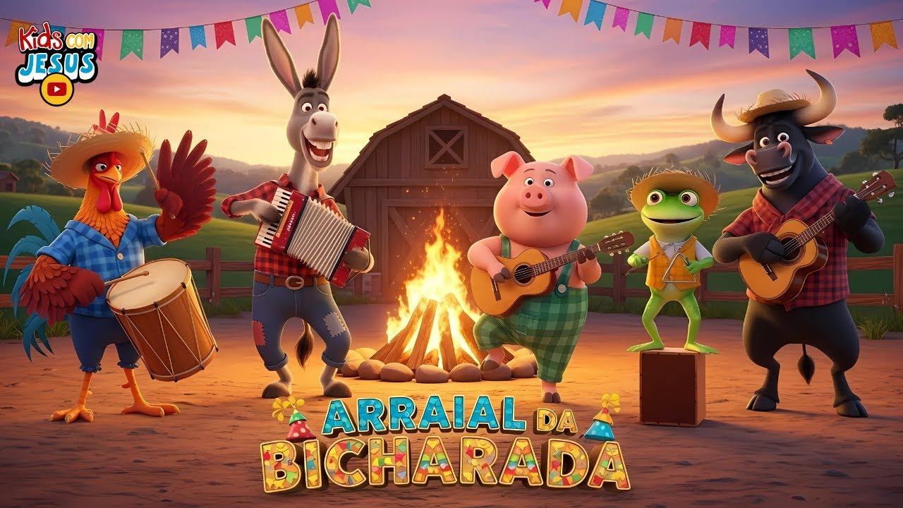 Arraial da Bicharada - M&uacute;sica Infantil Gospel Animada