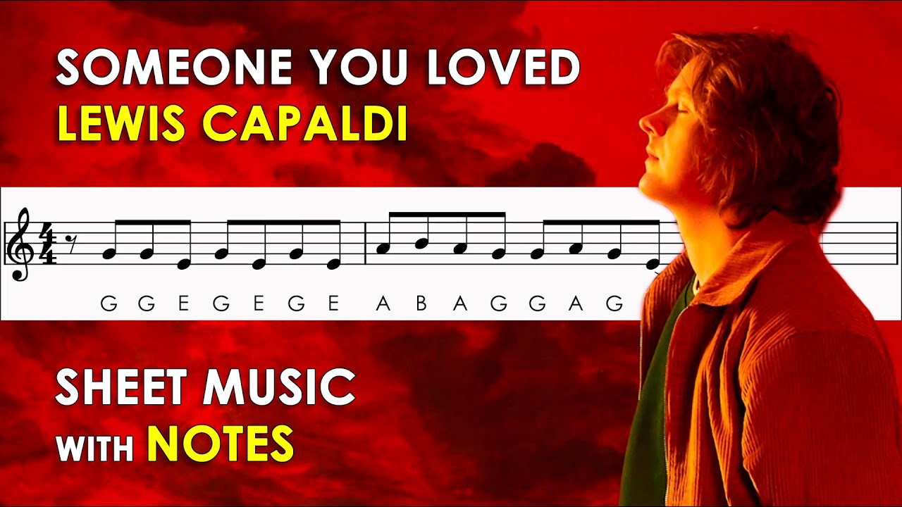 Someone You Loved | Sheet Music with Easy Notes for Recorder, Violin Beginners Tutorial