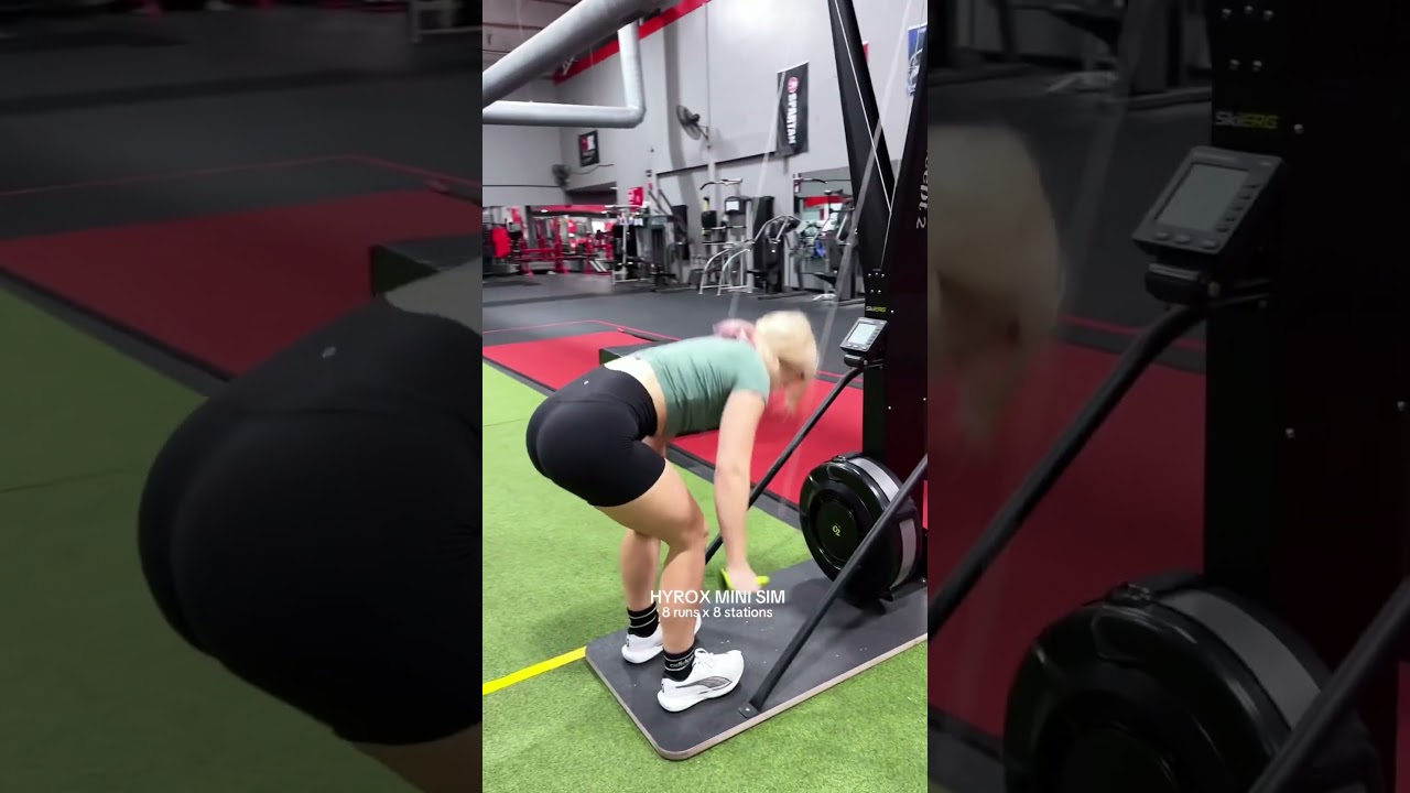 Hyrox mini sim workout #hyrox #hyroxworkout