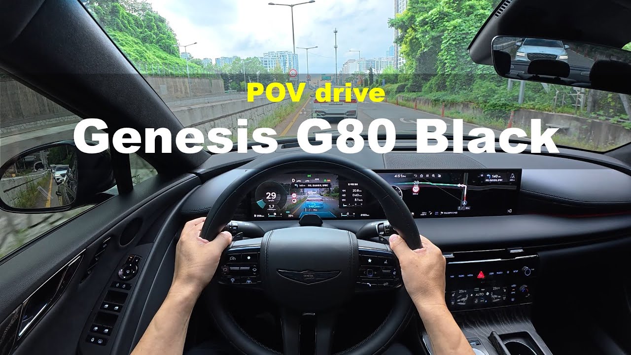 2026 Genesis G80 Black 3.5T-GDi AWD POV drive