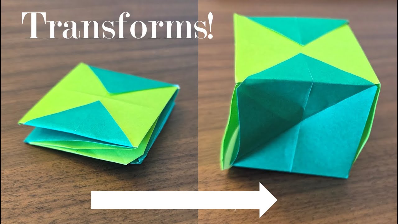 Origami Magic Square Tutorial | Easy DIY Transforming Fidget Toy
