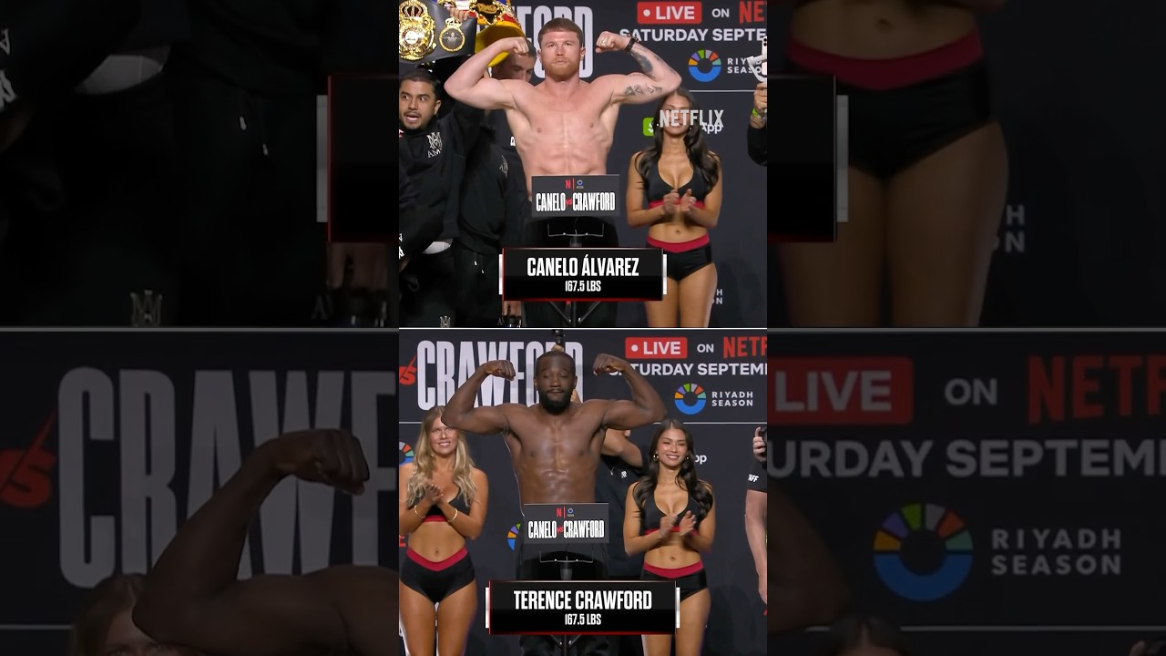 THE FINAL WEIGH IN FOR CANELO ALVAREZ AND TERENCE CRAWFORD 🔥 