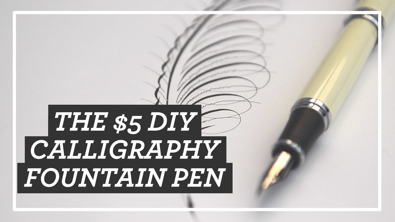 The $5 DIY Calligraphy Fountain Pen || Flex pen tutorial