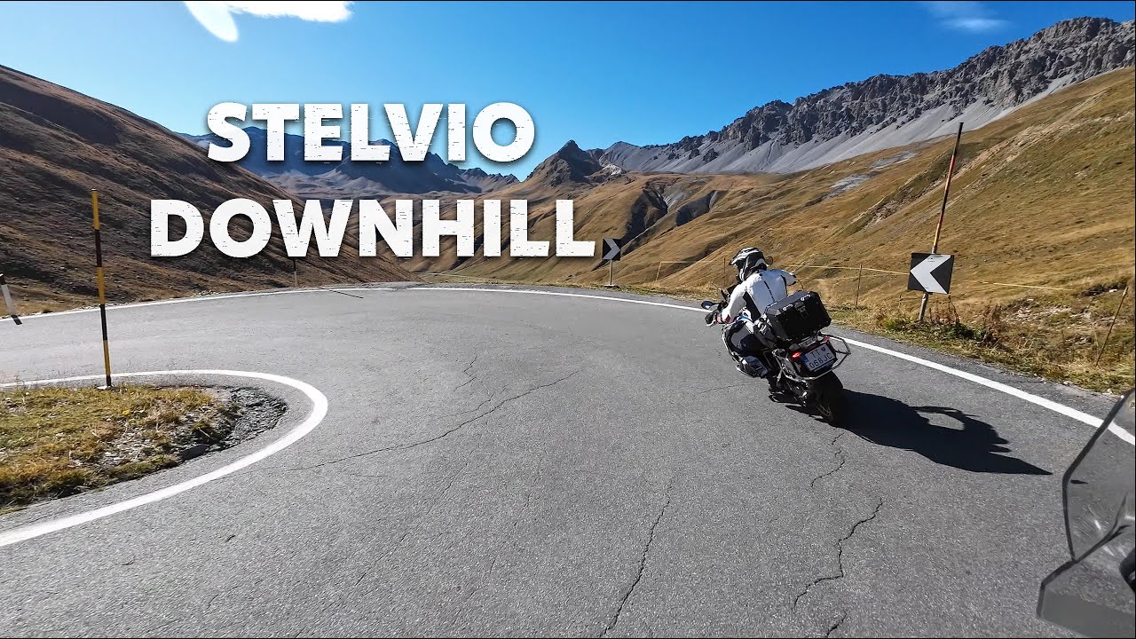 Passo dello Stelvio downhill on BMW R 1250 GS Adventure | ADV Bumblebee