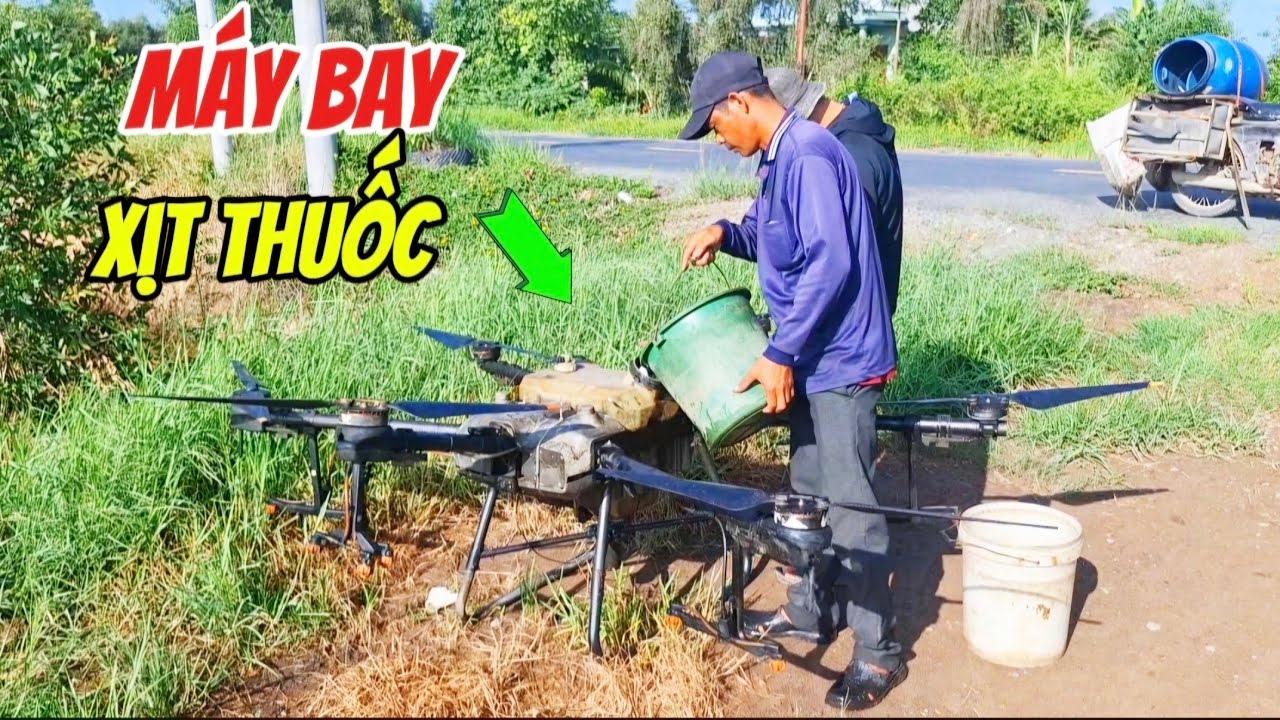 Máy bay xịt thuốc hiệu dji T30