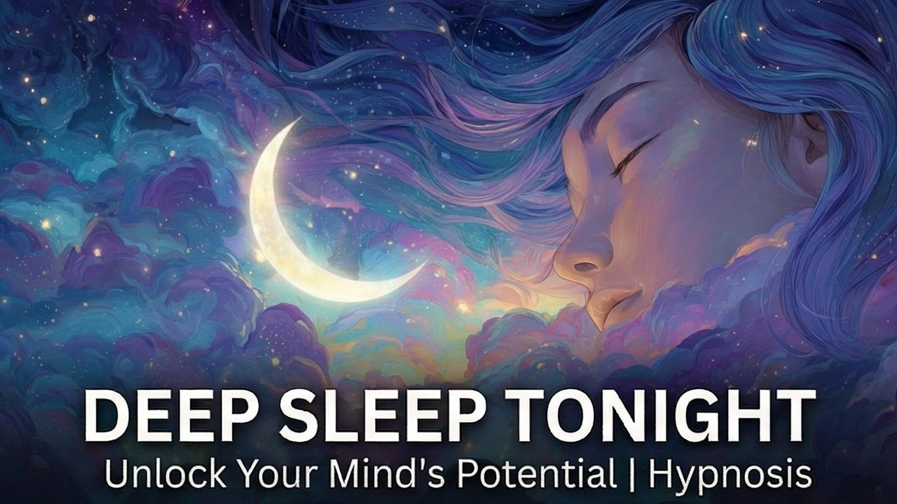 Sleep Hypnosis for Endorphin Boost (Black Screen) | Deep Relaxation and Emotional Wellbeing