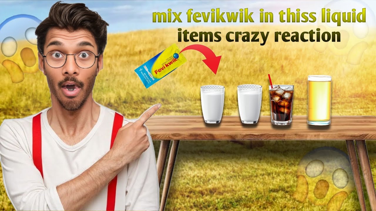Fevikwik vs 4 Liquids – CRAZY Chemical Reactions! 😱🔥#experimnent #trending #explore 