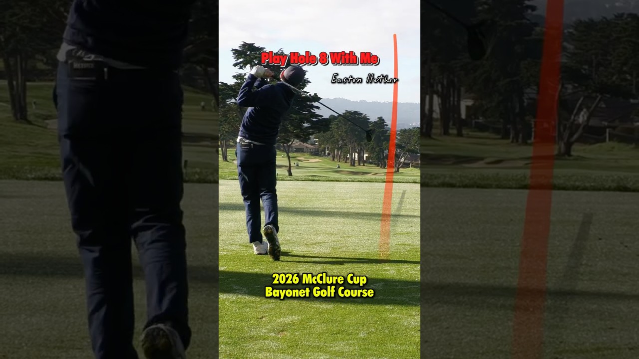 Easton Hether  Plays Hole 8 at Bayonet Golf Course During Round 3 of The McClure Cup
