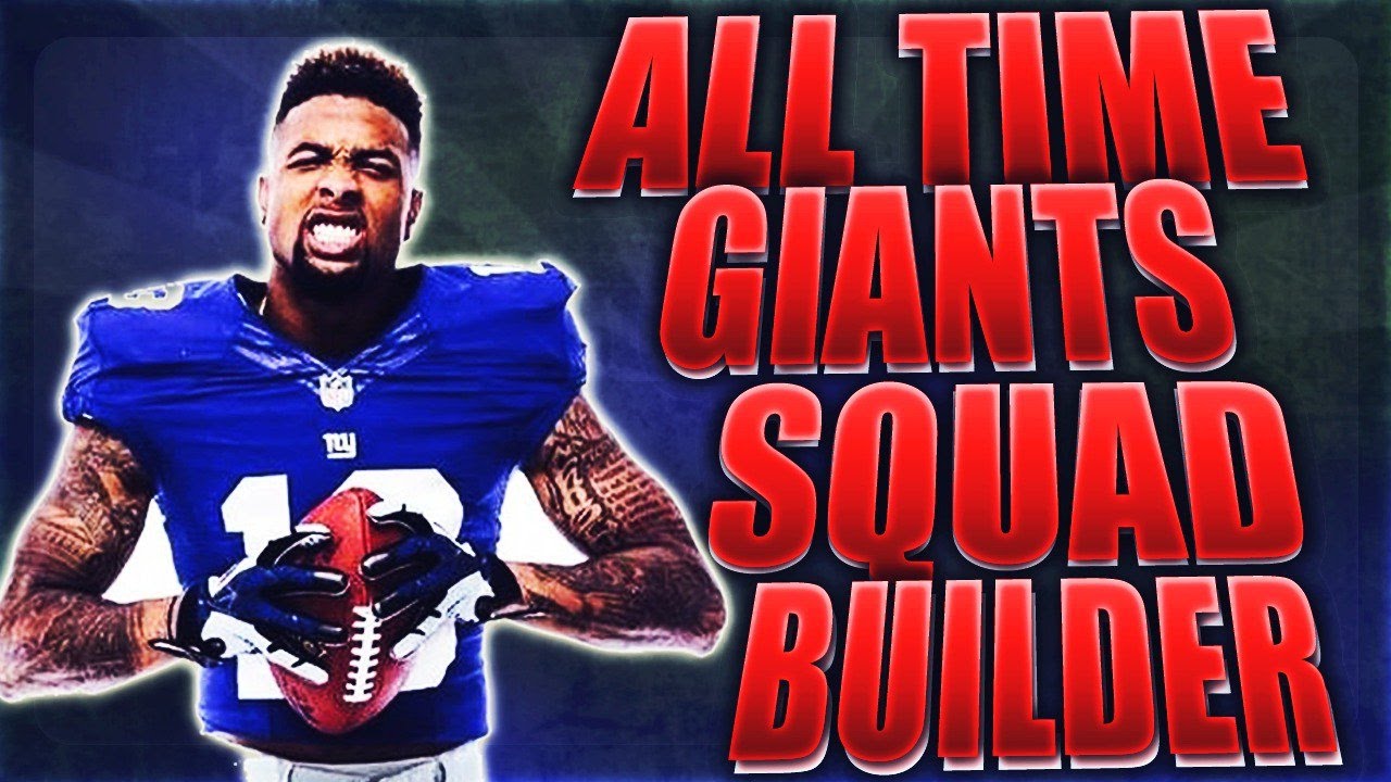 ALL TIME NEW YORK GIANTS THEMED SQUAD BUILDER! - MADDEN 17 ULTIMATE TEAM