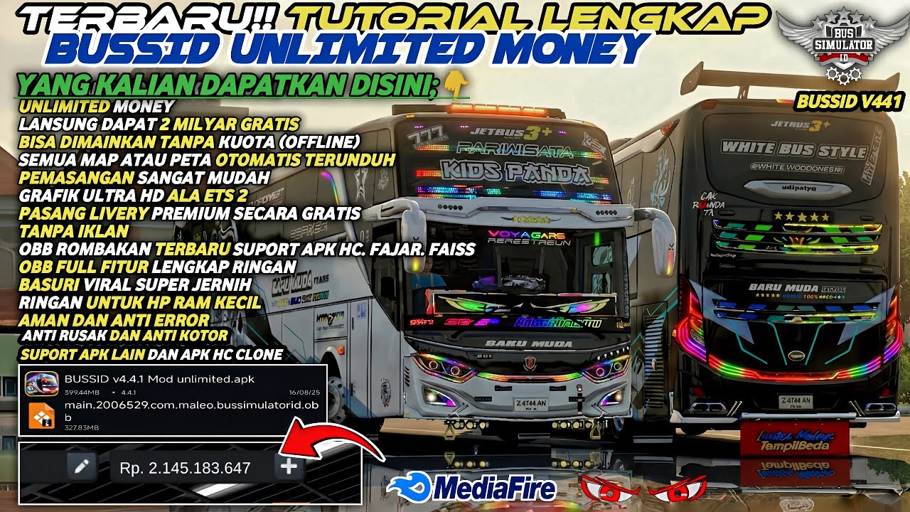 UPDATE BUSSID 4.4.1 !! CARA PASANG APK + OBB BUSSID V4.4.1 TERBARU 2025 | BISA SEMUA HP